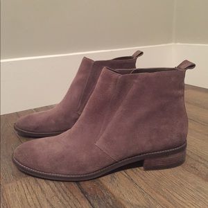 Flat, grey Michael Kors booties